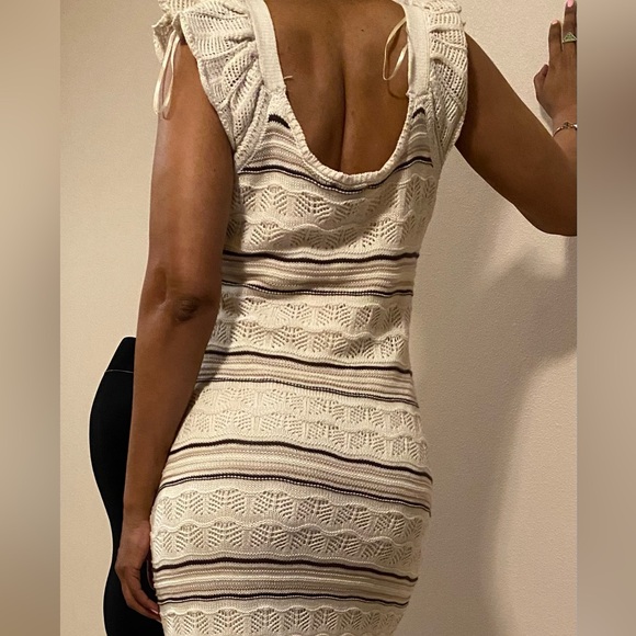 NWT Women’s freshman 1996 knit fit and flare striped dress size medium - Picture 7 of 11